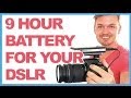 Increase your dslr camera battery life to 9 hours