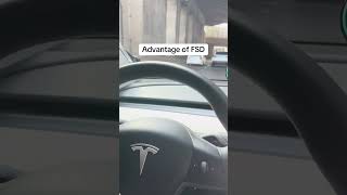 Advantage of FSD #modely #tesla #fsd #selfdriving #autonomous