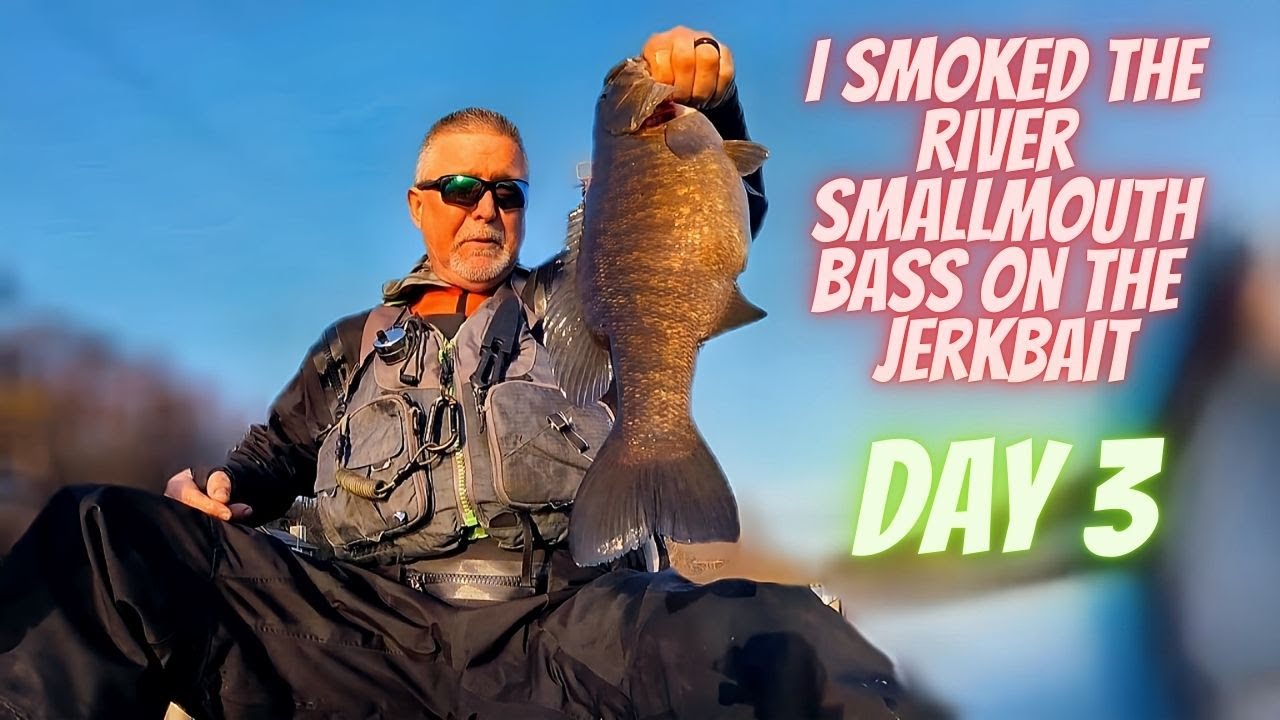 I smoked the river smallmouth bass on the JERKBAIT  (DAY 3)