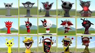 SPRUNKI FAMILY SIZE COMPARISON IN GARRY’S MOD – WHO IS THE STRONGEST MONSTER (GREY RADDY SIMON)