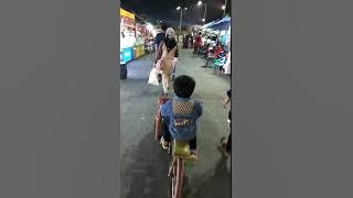 'Gowes Becak mini' Di Pasar Malam