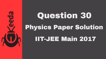 IIT-JEE Main 2017 - Video-oplossing voor natuurkundepaper - Vraag 30 | Ekeeda.com