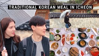 Traditional Korean Meal in Icheon 🍚 캐나다 아내의 첫 이천쌀밥 반응은? 조카를 감동시킨 어린이날 선물!