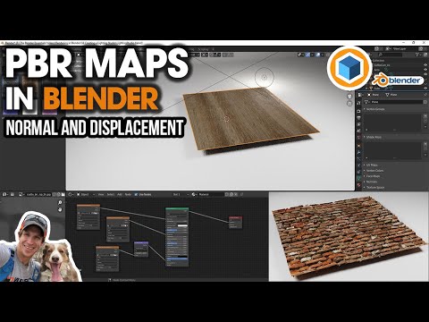 Using NORMAL MAPS And DISPLACEMENT MAPS In Blender! PBR Material Tutorial