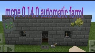 Minecraft PE 0.14.0 automatic farm