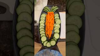 Easiest Easter Veggie Tray! 🥕 #easter #diy #food #fooddiy #veggies #appetizer #carrot