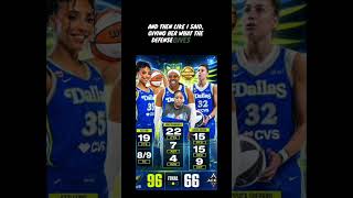 The big three from Dallas wings turns it up for them yesterday vs Las Vegas aces #dubs #explore