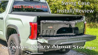 2022 Tundra TRD Pro, Swing Case Install and Review!...No More Worrying About Storage!