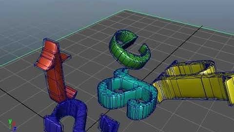 Rigid Bodies - Flying text in Maya for Synaesthesia 2