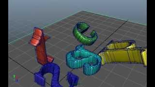 Rigid Bodies - Flying text in Maya for Synaesthesia 2
