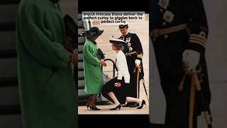 Watch Princess Diana deliver the perfect curtsy to giggles back to perfect curtsy