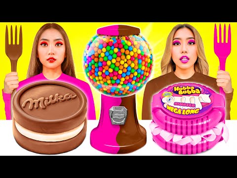 Видео: Жевательная Резинка vs Шоколадная Еда Челлендж | Эпичная Битва с Едой от ToonDO Challenge