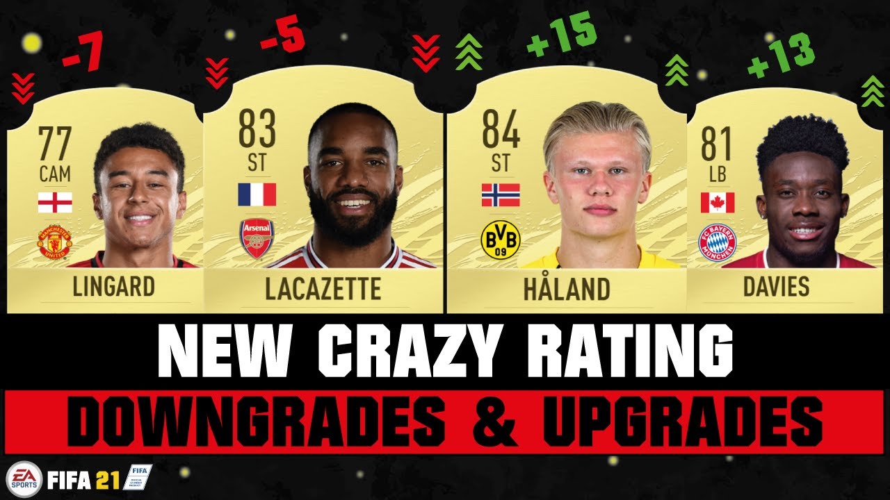 FIFA 21 | NEW CRAZY RATING DOWNGRADES AND UPGRADES! 😱🔥| FT. LINGARD, HAALAND, DAVIES... etc