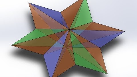Solidworks 3D star beginner tutorial | Solidwork basic design, motion study and animation tutorial