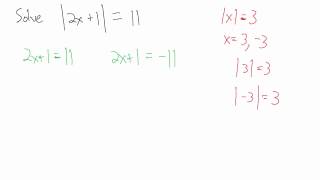 Solve Absolute Value Equations - Example 2
