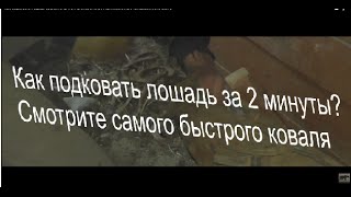 Как подковать лошадь за 2 минуты-How to shoe a horse in 2 minutes-Πώς να παπούτσι ένα άλογο Как подковать лошадь за 2 минуты-How to shoe a horse in 2 minutes-Πώς να παπούτσι ένα άλογο
