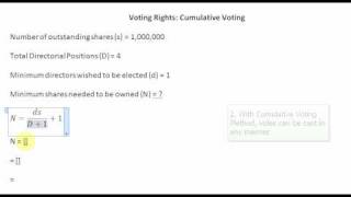 Cumulative Voting System