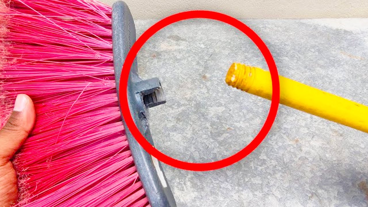 You will NOT throw away YOUR old BROOM again after seeing this! YouTube