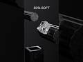 0% vs 100% Cube Softness 3D Soft Body Simulation #3d #shorts #blender