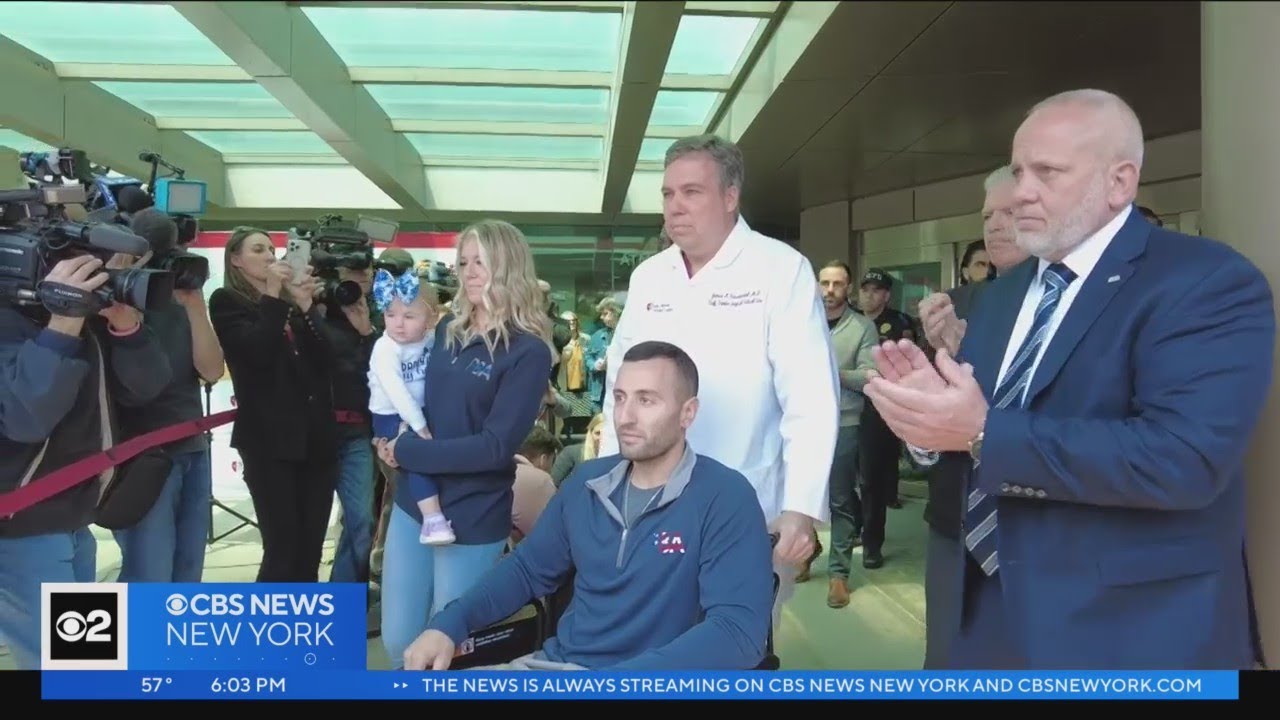 Wounded Suffolk County police officer leaves hospital