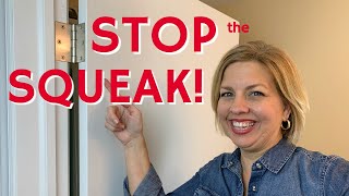 How to STOP A DOOR From SQUEAKING | NonToxic FIX | ChemicalFree Cleaning Hack for Hinges