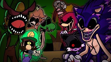 Sonic.EXE vs PS135! (Console War: Triple Trouble x Mario is Missing) | Friday Night Funkin