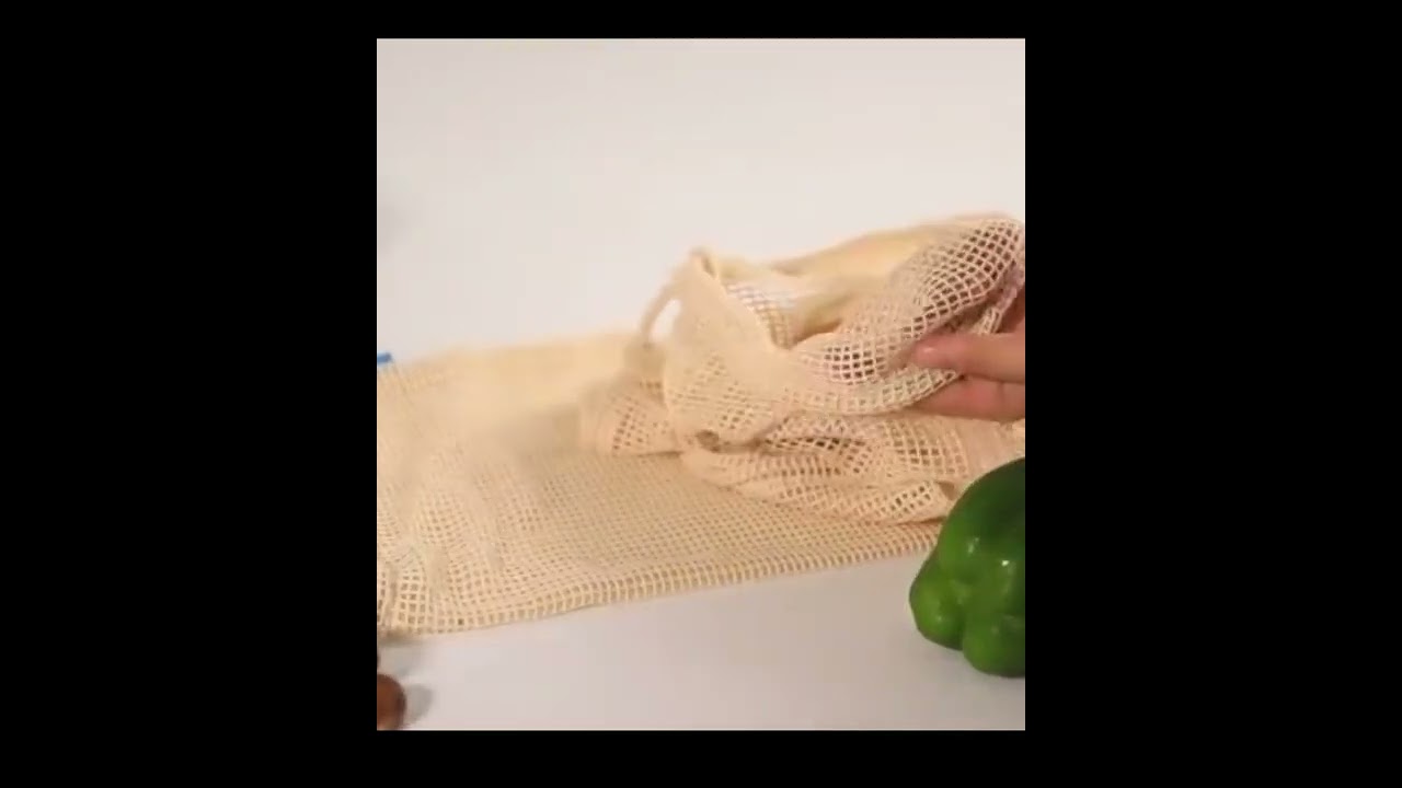 Reusable Cotton Fruit Bags ~ Cotton Bags for Vegetables 