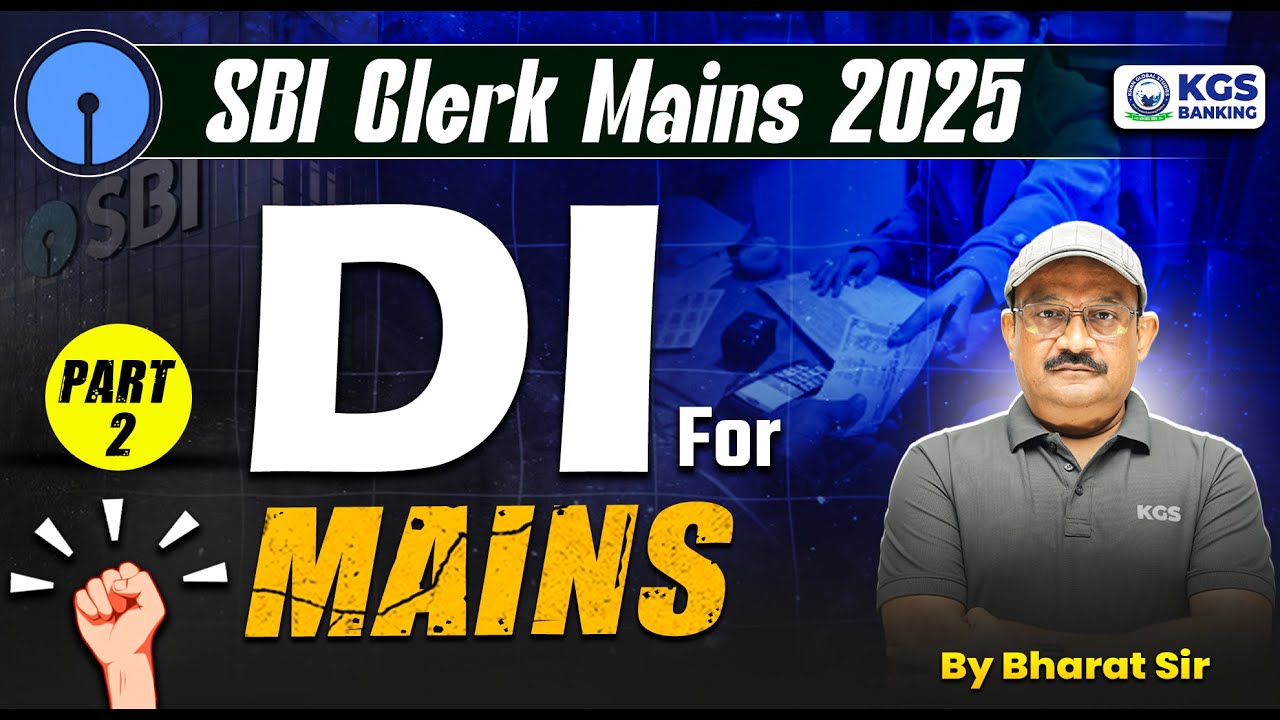 SBI Clerk Mains 2025 | DI for SBI Clerk Mains | Part 2 | Data ...