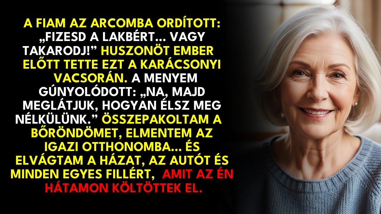 A fiam karácsonykor rám kiáltott: „Fizesd a lakbért, vagy menj el!” – amit válaszoltam, megbénította
