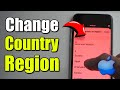 How to Change the Country or Region on Apple Store on iPhone (Best Method)