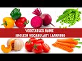 Vegetables Name | Vegetables Names and Vocabulary Learning for Kids | Vegetables Name in English