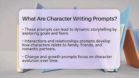 What Are Character Writing Prompts? - The Prose Path