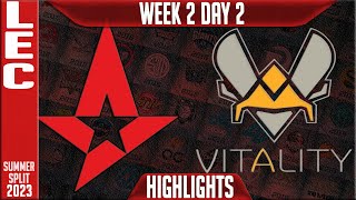 AST vs VIT Highlights | LEC Summer 2023 W2D2 | Astralis vs Team Vitality