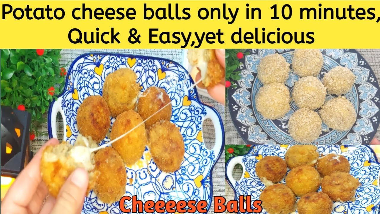 Potato cheese balls in 10 minutes Quick and easy recipe Cheese