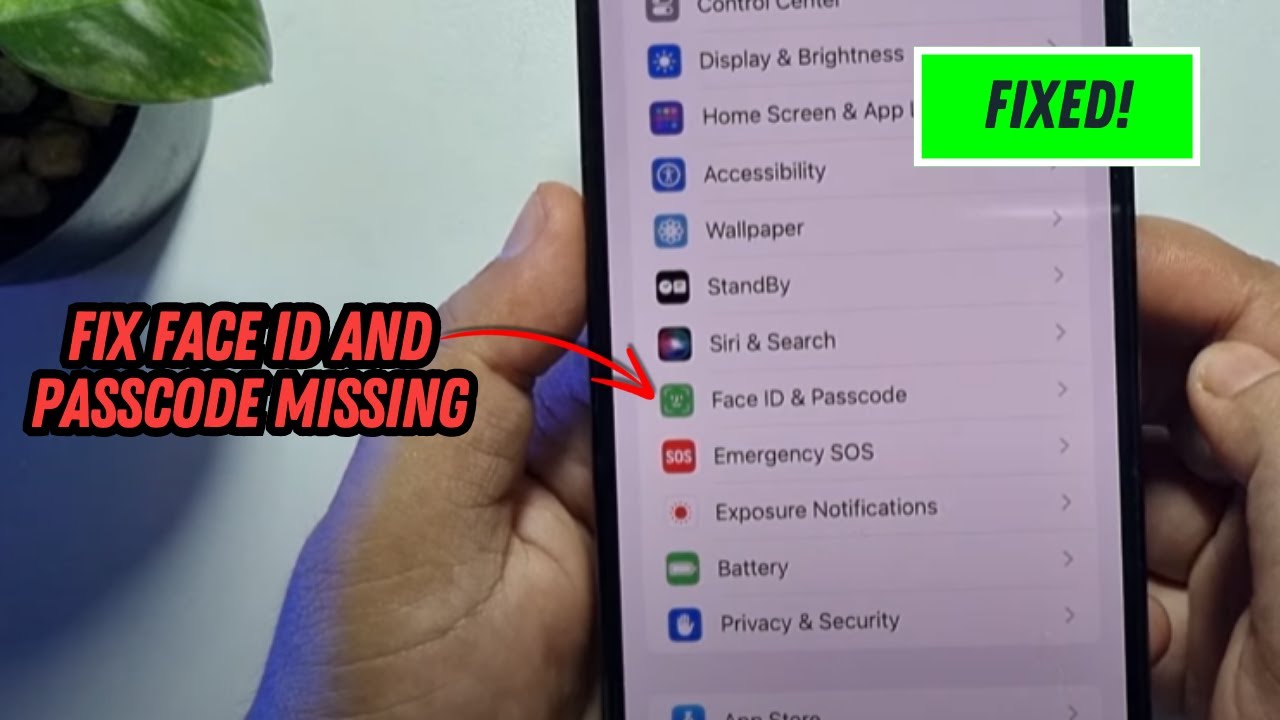 Fix Face ID And Passcode Missing In Settings In IPhone YouTube fix-face-id-and-passcode-missing-in-settings-in-iphone-youtube