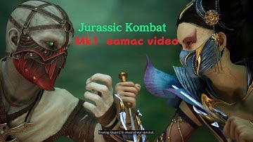 Jurassic kombat  plays Ermac for the first time in  mortal  kombat 1