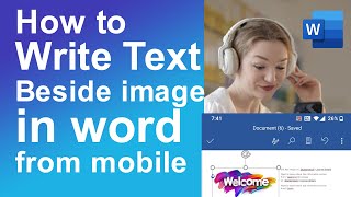 How to write text beside image in word from mobile screenshot 2