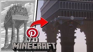 The BIGGEST Build I ever made│from Pinterest to Minecraft