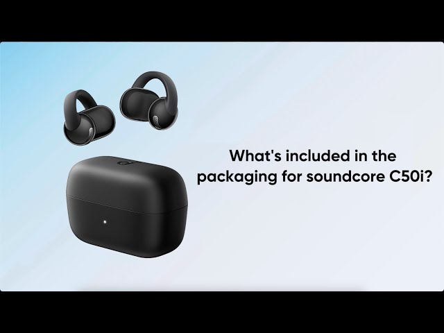 What's included in the packaging for soundcore C50i｜soundcore
