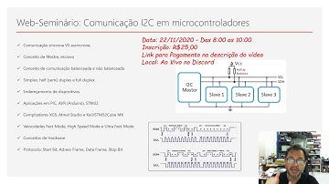 Web Seminário AO VIVO sobre comunicação I2C em Microcontroladores