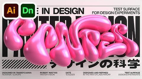 How to Make Inflated 3D Bubble Text in Illustrator and Adobe Dimension