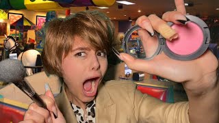 ASMR~ Karen Does Your Makeup at Chuck E. Cheese