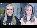 SILVER OMBRE // HOW TO COLOR WOMENS HAIR