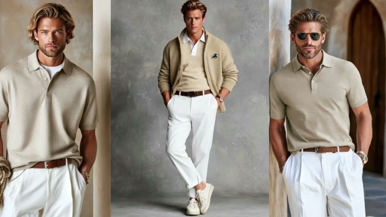 Тренды мужской моды Ralph Lauren лето 2026: непринужденная многослойность и вневременные образы в...