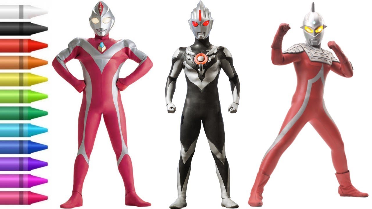 MEWARNAI ULTRAMAN DYNA STRONG, ULTRAMAN ORB DARK & ULTRASEVEN