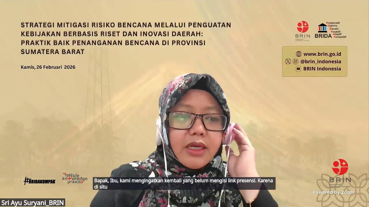 Strategi Mitigasi Risiko Bencana melalui Penguatan Kebijakan Berbasis Riset dan Inovasi Daerah