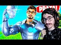 FORTNITE - USEI A SKIN DO HOMEM DE FERRO PRATA E VENCI A PARTIDA