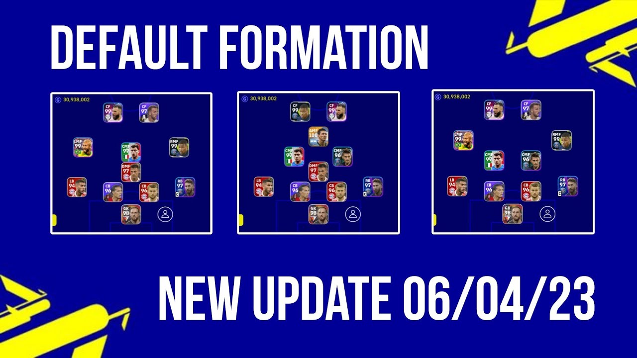 UPDATE FORMATION 🔥Best Hidden Formation New Update Default Formation | eFootball 23