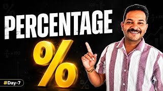 Percentage Basics to Advanced | Fraction, Decimal &amp; Real Life Examples | Class 8/9/10 Maths