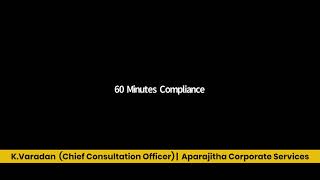 Are you Code Ready? - Part 1 | 60 Minutes Compliance - Aparajitha Corporate Services